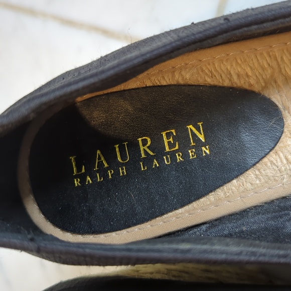 Ralph Lauren wedges, black, women's size 8 - Picture 2 of 6